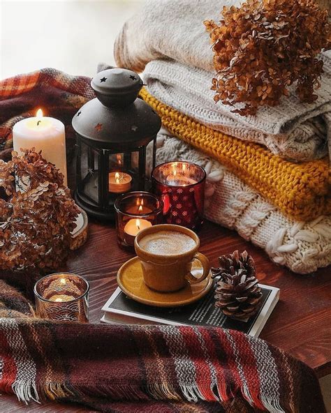 On a scale of 1 to 10, how excited are you for Autumn?😁 ☕️🍂 • #candles #coffee #latte #cozy # ...