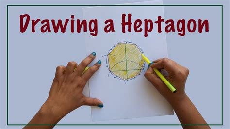 How to draw a Heptagon ( Seven Sided Polygon) - YouTube