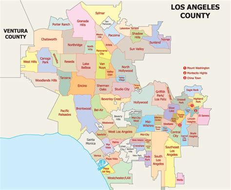 Map of Los Angeles neighborhoods | Los angeles, Los angeles neighborhoods, Los angeles county