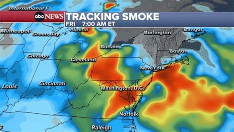 Wildfire smoke and air quality updates: Northeast flights disrupted - ABC News