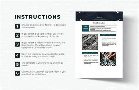 Visual Work Instruction Template in Google Docs, PDF, Word - Download | Template.net