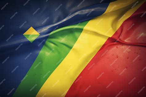 Premium AI Image | Flag wallpaper of Mauritius