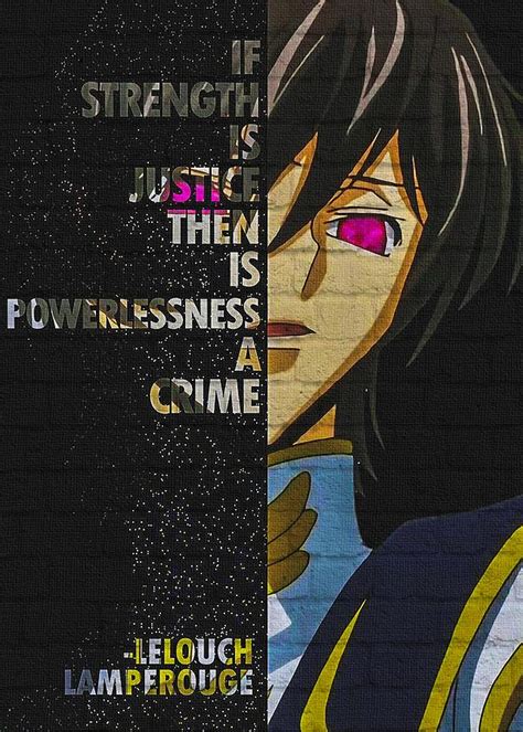 Lelouch vi Britannia Quote Digital Art by Joseph On