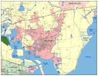 Baytown Digital Vector Maps - Download Editable Illustrator & PDF Vector Map of Baytown