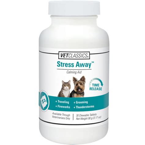 Vet Classics Stress Away Chewable Tablets, 30 count - The Cheerful Vet