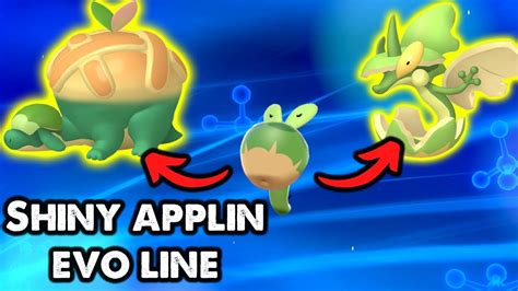 SHINY Applin, Appletun, AND Flapple in Pokemon Sword and Shield! Masuda ...