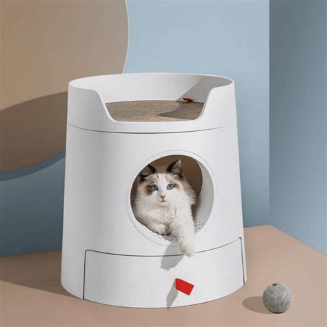 Moderna Flip Cat Enclosed Cat Litter Box, Blueberry | Buy Cat Litter ...