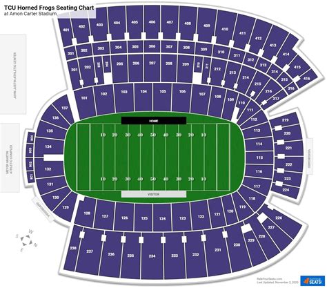 Amon G Carter Stadium Seating Map | Elcho Table