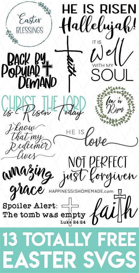 Free Religious Easter SVG Files for Cricut & Silhouette - Happiness is ...