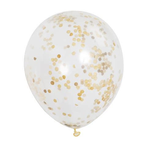 Gold Confetti Filled Balloons | DIY Party Decorations