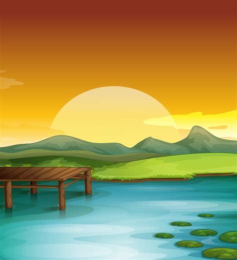 Sunny landscape 519608 Vector Art at Vecteezy