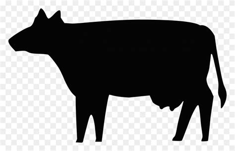 Clipart Pig Silhouette Cow Silhouette Clip Art, Mammal, Animal HD PNG ...