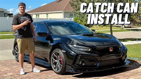 Mishimoto Catch Can install on my Civic Type R! - YouTube