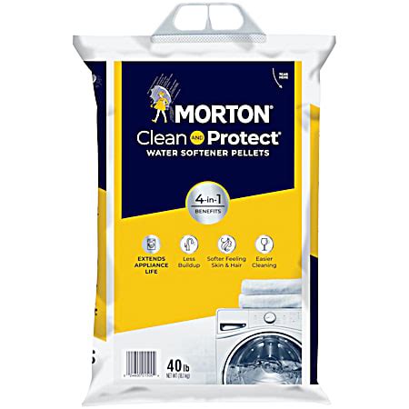 Clean and Protect Water Softening Salt Pellets 40 lbs by Morton Salt at ...