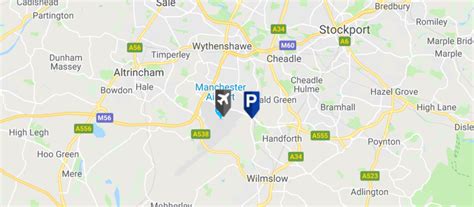 Manchester Airport Parking Map