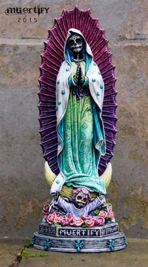 muertify: "guadalupe" muertos holy Mary statue, custom and expertly ...