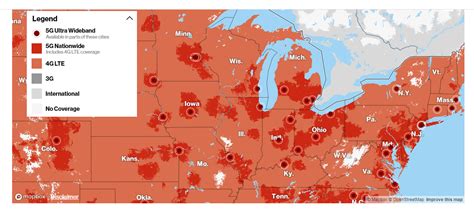 Coverage Map now shows 5G Nationwide : r/verizon