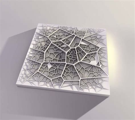 03_voronoi_perspective | Generative design, Parametric design, Architecture model