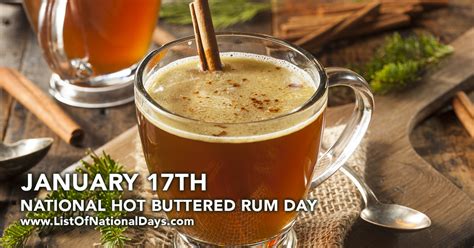 NATIONAL HOT BUTTERED RUM DAY