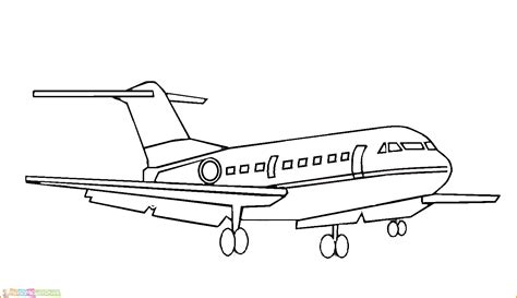 √Gambar Mewarnai Pesawat TK, Paud dan SD Terbaru 2020 - Marimewarnai.com