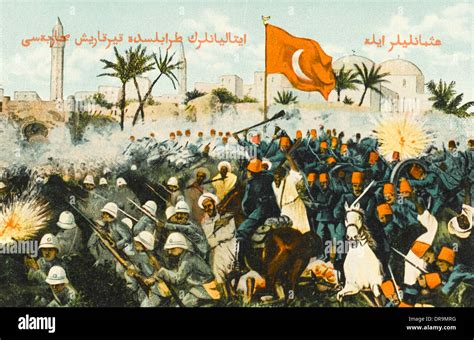 Italo-Turkish War (1911-12) - Fighting at Tripoli Stock Photo: 65982100 - Alamy