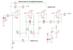 2 Way Active Crossover with adjustable frequency - tataylino.com