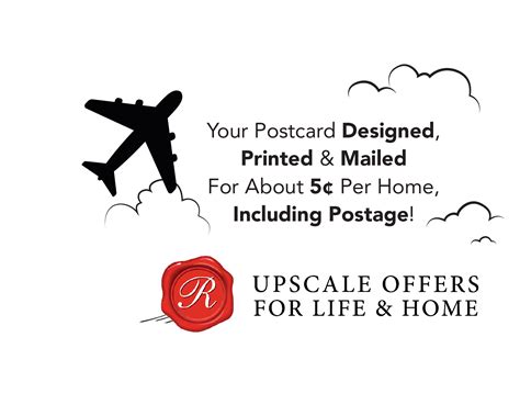 Postcards for a nickel per home! | Upscale Offers for Home and ...
