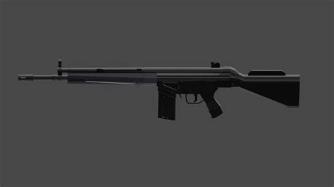 3D Rifle G3 Model - TurboSquid 1750058