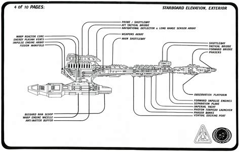 Star Trek Klingon Vor'Cha Class Attack Cruiser Schematics