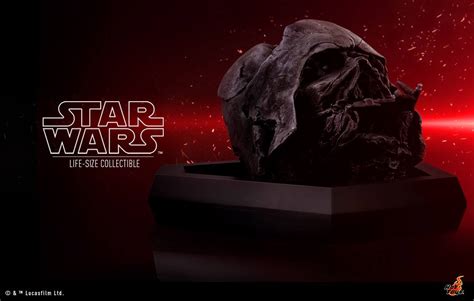 Star Wars: The Force Awakens Burned Darth Vader Mask Replica by Hot Toys | Darth vader mask ...