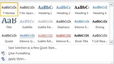 Microsoft Word Styles and Formatting - Onsite Software Training from ...