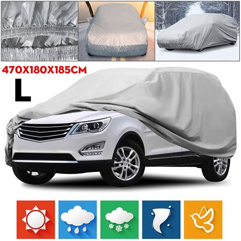 Waterproof SUV Car Cover UV Dust Snow Heat Resistant Outdoor Car ...