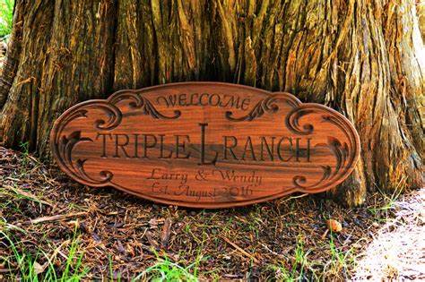 Outdoor Wood Sign 3D Plaque Custom Wood Sign by TopGrainWoodShop