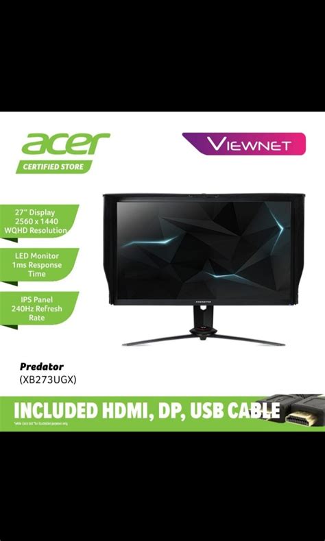 Acer Predator Gaming monitor, Computers & Tech, Parts & Accessories ...