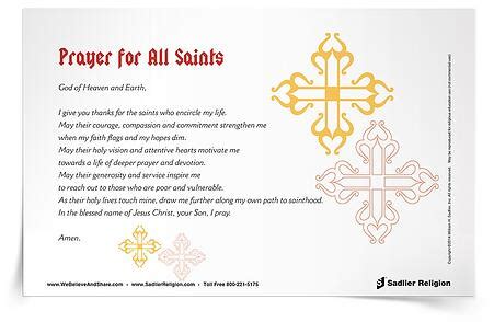 Prayer | All Saints Day | Sadlier Religion