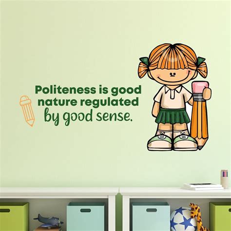 Design With Vinyl Good Sense School Classroom Cartoon Quotes Wall Decal ...