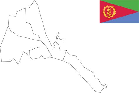 map and flag of Eritrea 10199371 Vector Art at Vecteezy