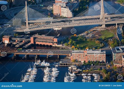 Zakim Bunker Hill Bridge editorial image. Image of architecture - 26128935