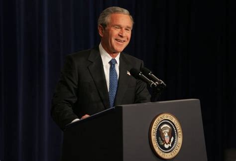 President George W. Bush holds a press conference in the Dwight D ...