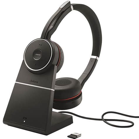 Jabra Evolve 75 SE MS Stereo Bluetooth Headset + Charging Stand | Jabra ...