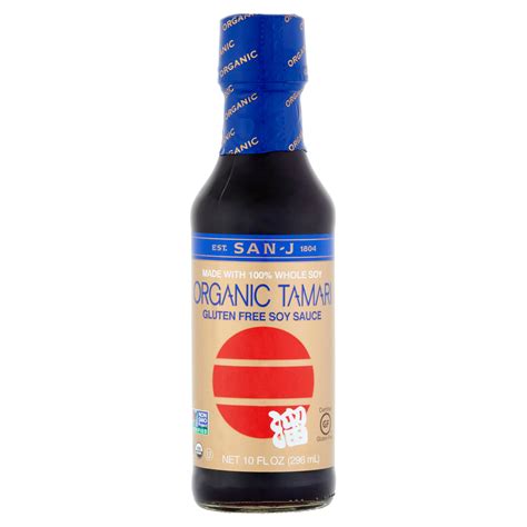 San-J Organic Tamari Wheat Free Soy Sauce, 10 fl oz - Walmart.com - Walmart.com