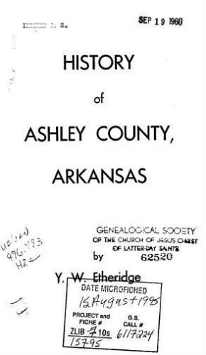 History of Ashley County, Arkansas