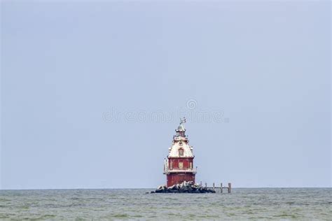 Ship John Shoal Lighthouse stock image. Image of maritime - 160057671