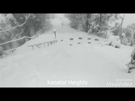 Kanatal Heights snowfall - YouTube