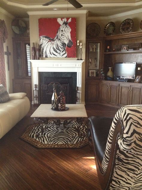 This is my zebra living room! I love animal prints, so this design was perfect for me. I got the ...