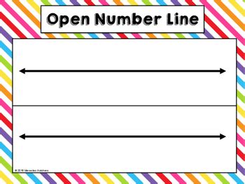 Open Number Line Template Free by Mercedes Hutchens | TpT