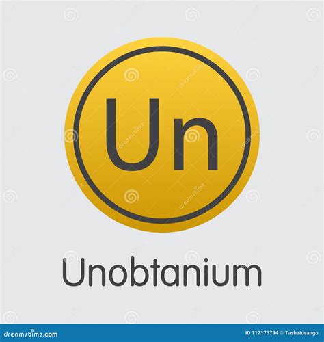 Unobtanium Virtual Currency Coin. Vector Sign Icon of UNO. Stock Vector - Illustration of ...