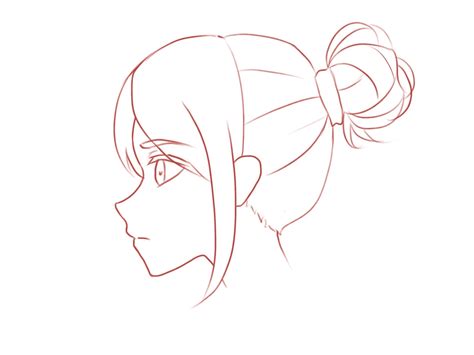 How To Draw Female Anime Head Side View Anime Head Drawing At | Images and Photos finder