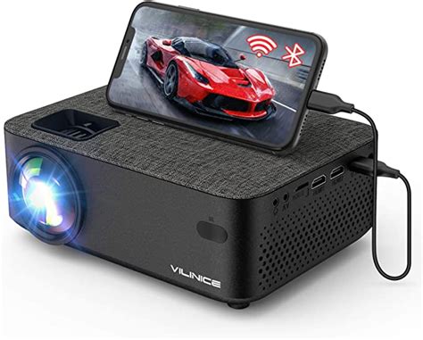 WiFi Projector, VILINICE 7500L Mini Bluetooth Movie Projector ,Portable ...