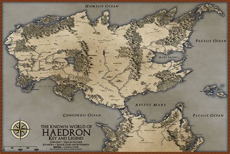 My players insisted I had to make a final map for Haedron - the world we play D&D in. Here it is ...